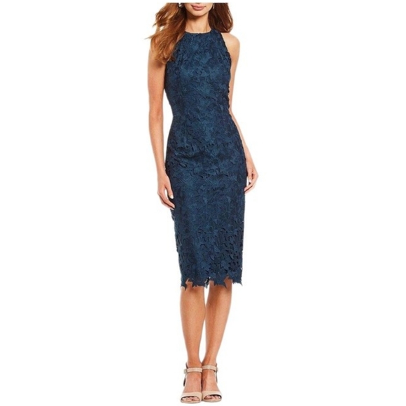 ANTONIO MELANI Dresses & Skirts - Antonio Melani Peggy Cut-Out Lace Sleeveless Midi